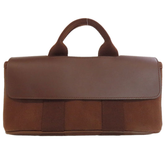 HERMES Handbag Towal chevron Brown Valparaiso Long PM