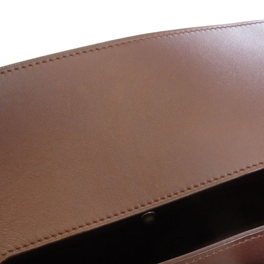 HERMES Handbag Towal chevron Brown Valparaiso Long PM