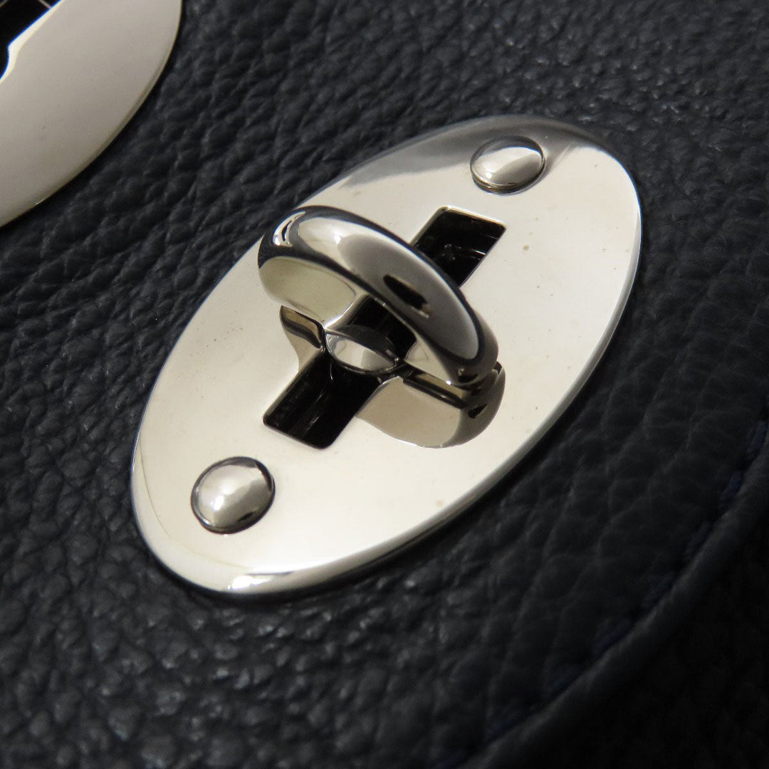 ZANELLATO Handbag leather Navy 2WAY