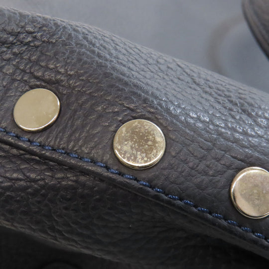 ZANELLATO Handbag leather Navy 2WAY