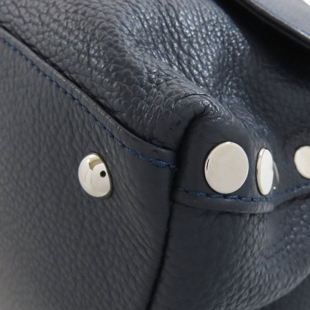 ZANELLATO Handbag leather Navy 2WAY