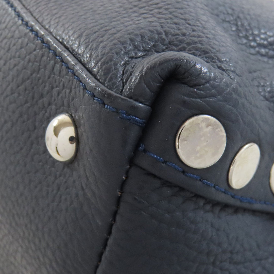 ZANELLATO Handbag leather Navy 2WAY