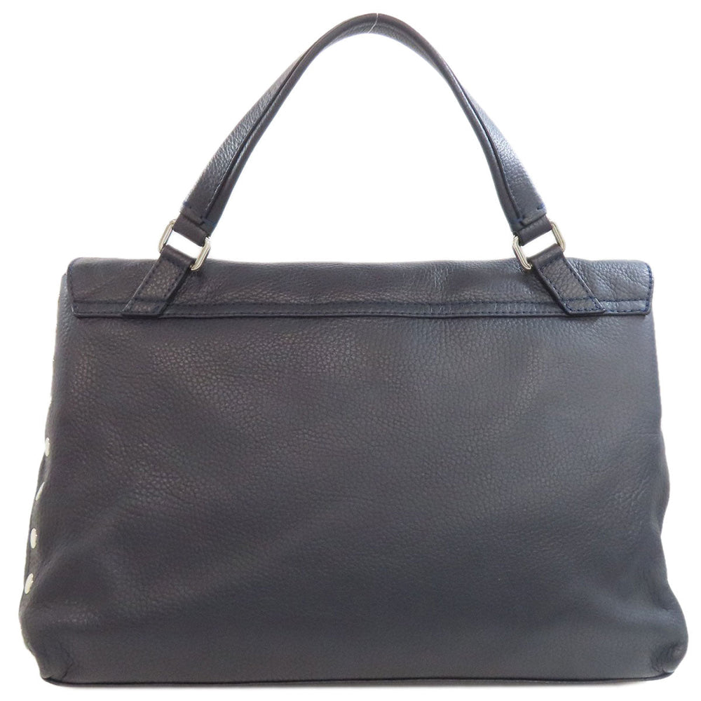 ZANELLATO Handbag leather Navy 2WAY