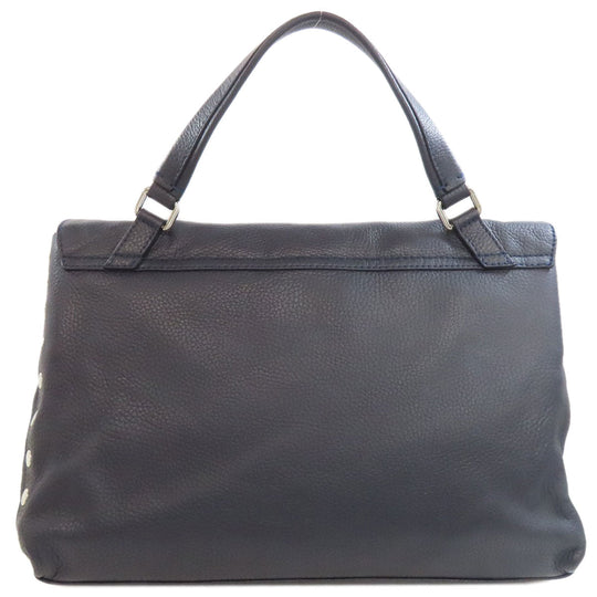 ZANELLATO Handbag leather Navy 2WAY