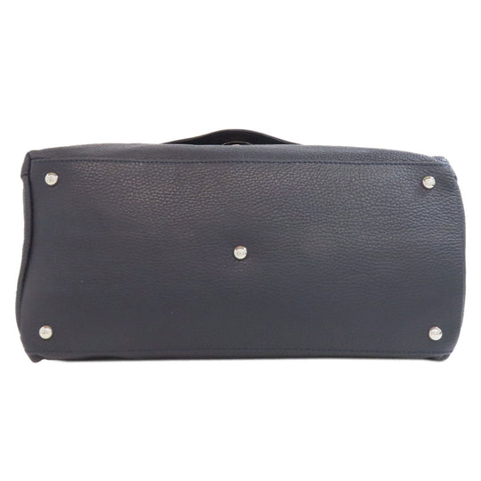 ZANELLATO Handbag leather Navy 2WAY