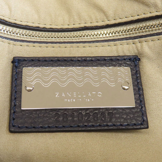ZANELLATO Handbag leather Navy 2WAY