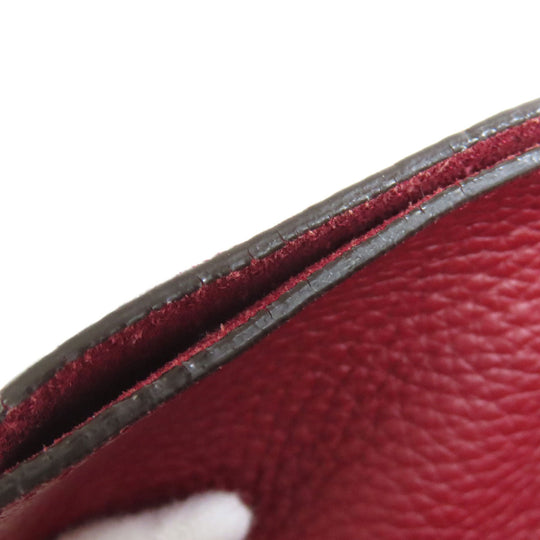 TOD'S Tote Bag leather Red Simple design Women Used Authentic