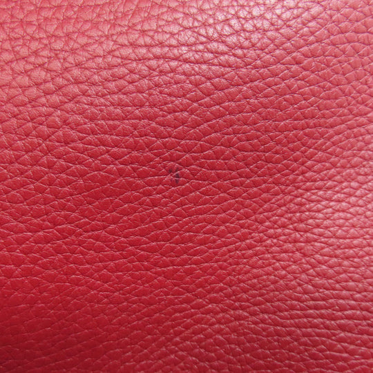 TOD'S Tote Bag leather Red Simple design Women Used Authentic