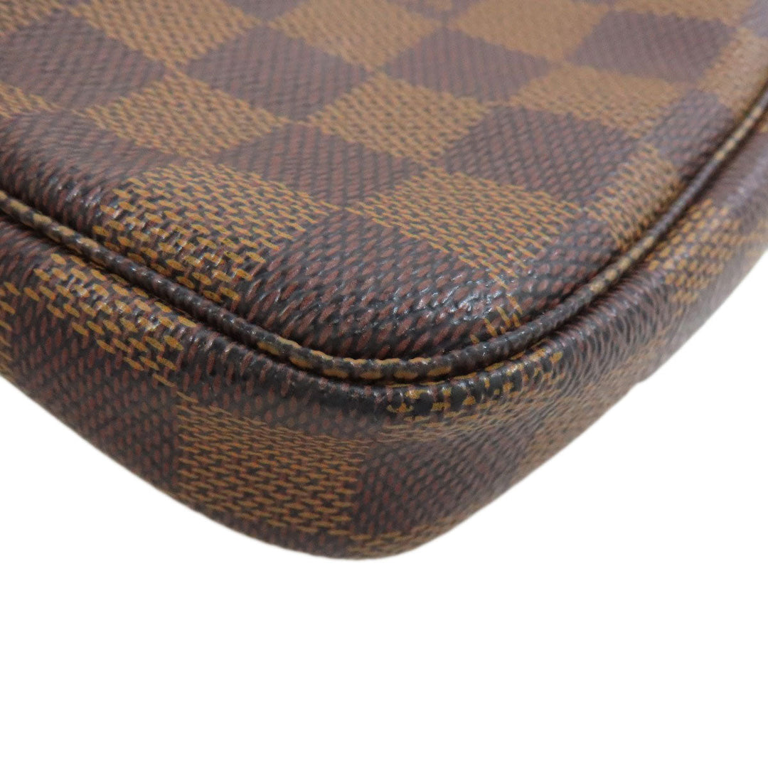 LOUIS VUITTON Accessory pouch N58009 Damier canvas Brown Mini Pochette Accessoires Women Used Authentic