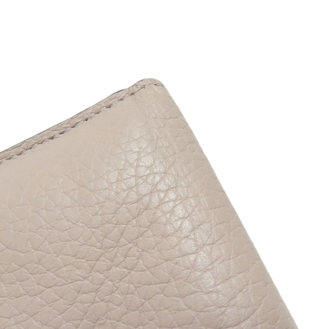 LOUIS VUITTON Bifold Wallet M68747 Taurillon Clemence beige Portefeuille Capucines XS