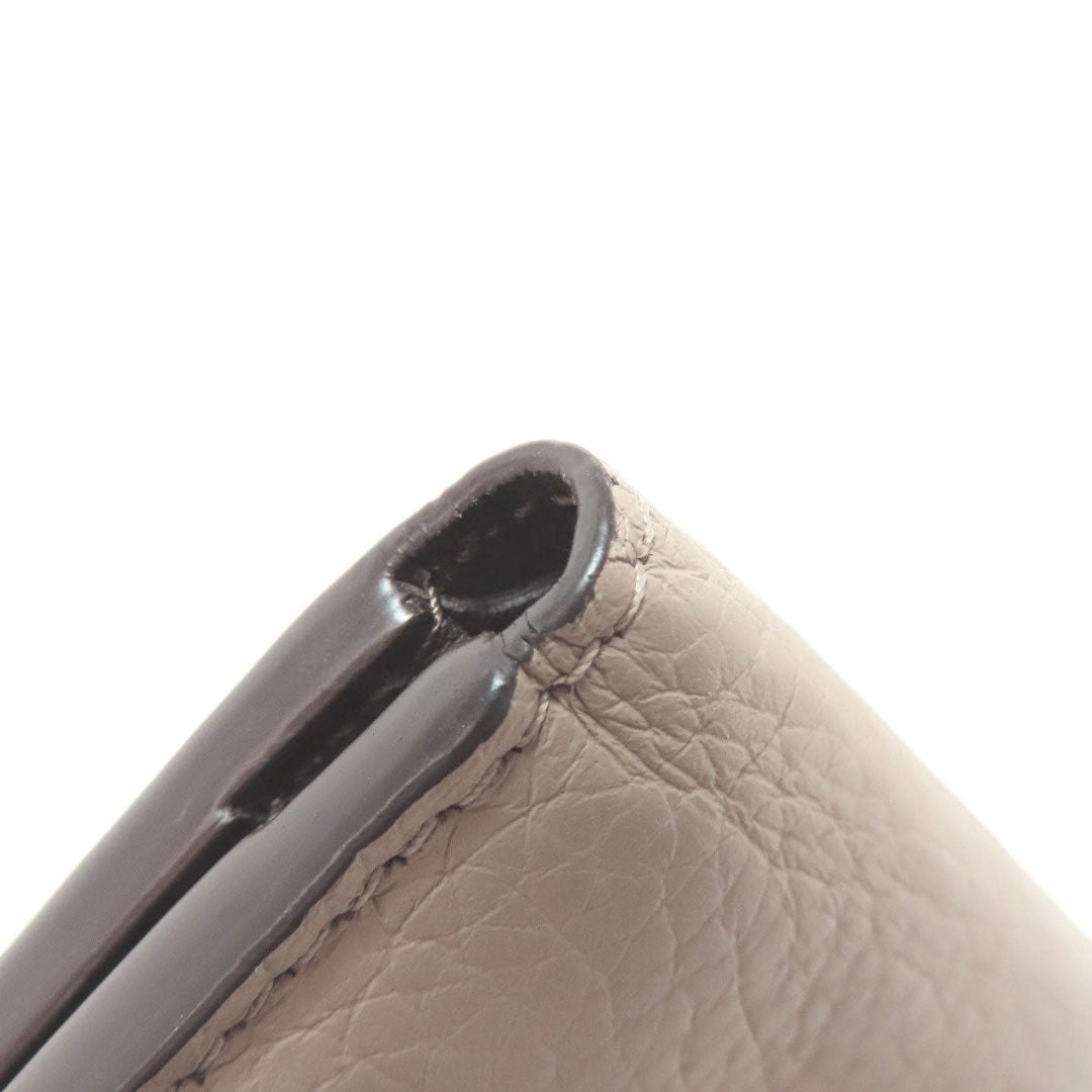 LOUIS VUITTON Bifold Wallet M68747 Taurillon Clemence beige Portefeuille Capucines XS