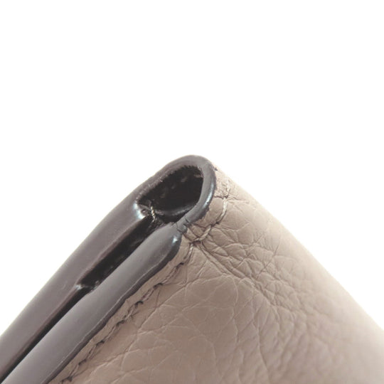 LOUIS VUITTON Bifold Wallet M68747 Taurillon Clemence beige Portefeuille Capucines XS
