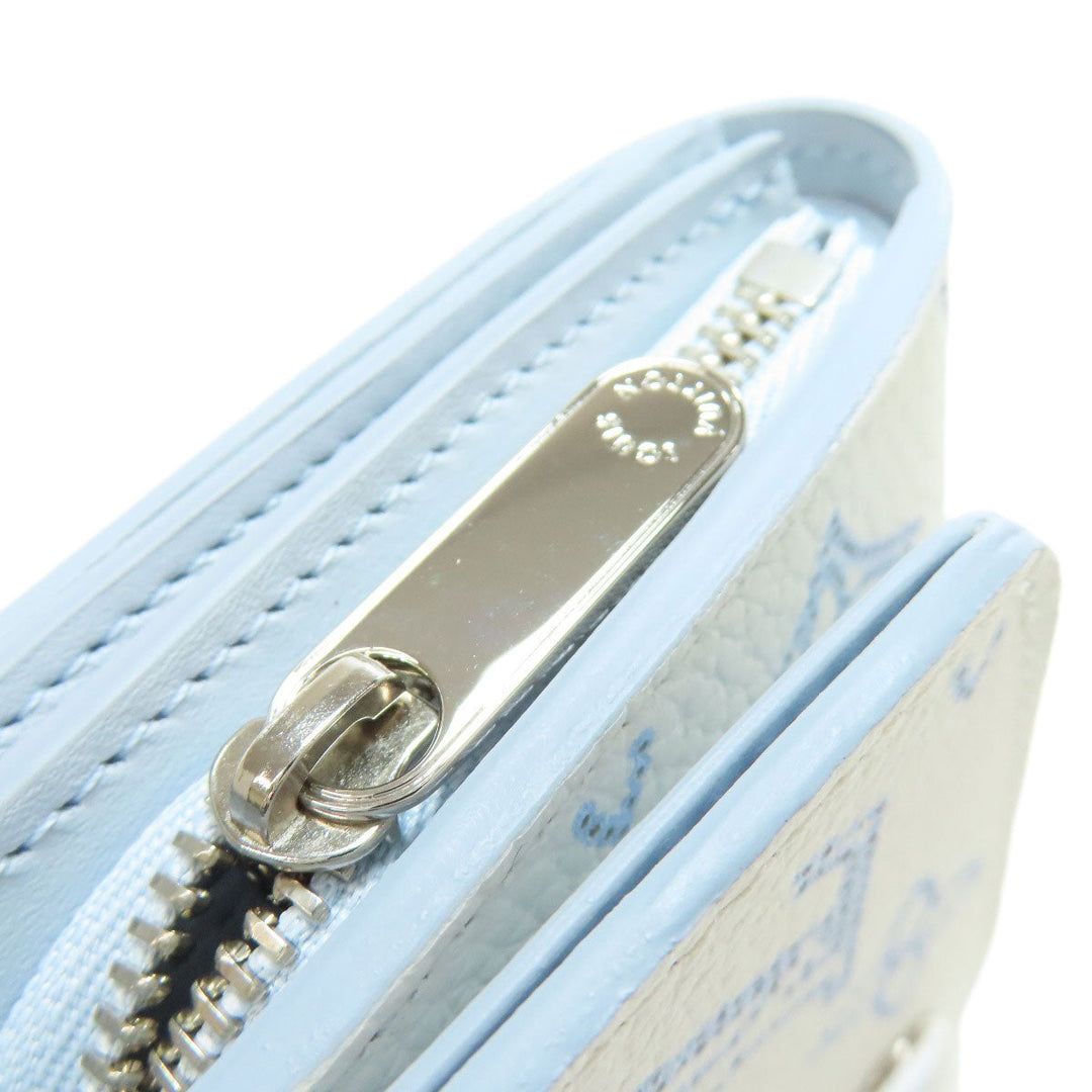 LOUIS VUITTON Bifold Wallet M11802 Mahina leather white Portefeuille Iris Compact Japan Limited Women Used Authentic