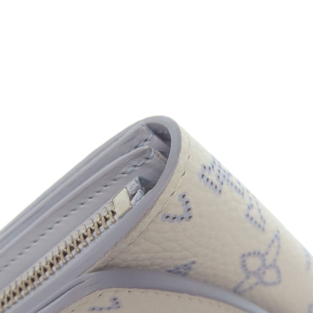 LOUIS VUITTON Bifold Wallet M11802 Mahina leather white Portefeuille Iris Compact Japan Limited Women Used Authentic