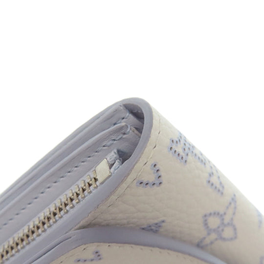 LOUIS VUITTON Bifold Wallet M11802 Mahina leather white Portefeuille Iris Compact Japan Limited Women Used Authentic