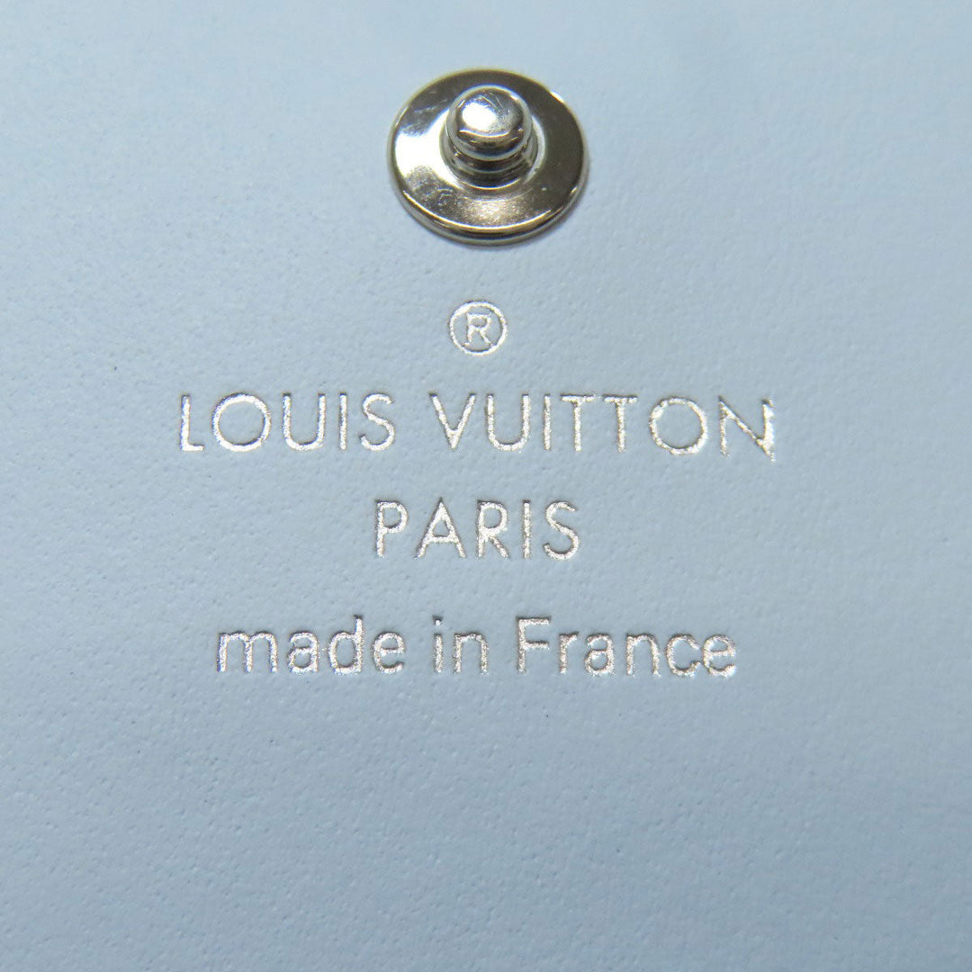 LOUIS VUITTON Bifold Wallet M11802 Mahina leather white Portefeuille Iris Compact Japan Limited Women Used Authentic