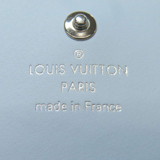 LOUIS VUITTON Bifold Wallet M11802 Mahina leather white Portefeuille Iris Compact Japan Limited Women Used Authentic