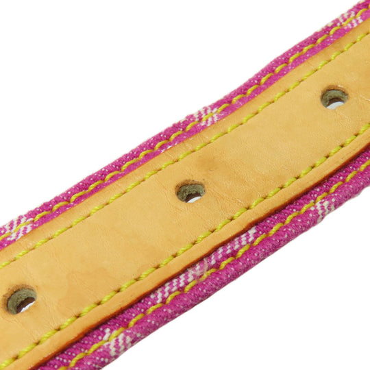 LOUIS VUITTON belt M6925W Monogram denim pink Saintur