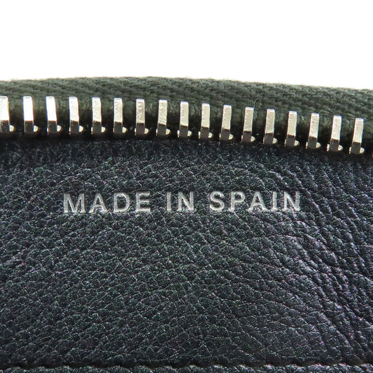 CHANEL Long Wallet Purse Calfskin purple Matelasse COCO Mark SilverMetal Women Used Authentic