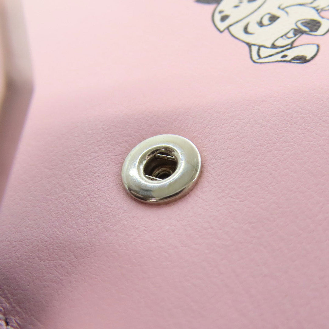 Givenchy Bifold Wallet leather pink 101 Dalmatians collaboration Women Used Authentic