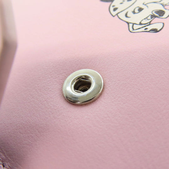 Givenchy Bifold Wallet leather pink 101 Dalmatians collaboration Women Used Authentic