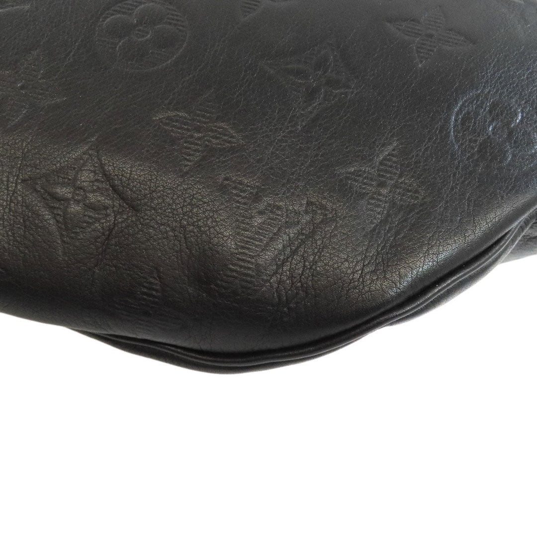 LOUIS VUITTON Sling bag M44388 leather black Discovery Bumbag PM Women Used Authentic