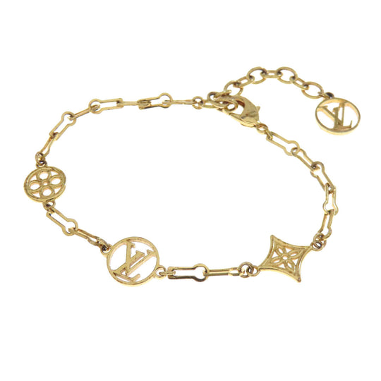 LOUIS VUITTON bracelet metallic gold Brassler Forever Young Women Used Authentic