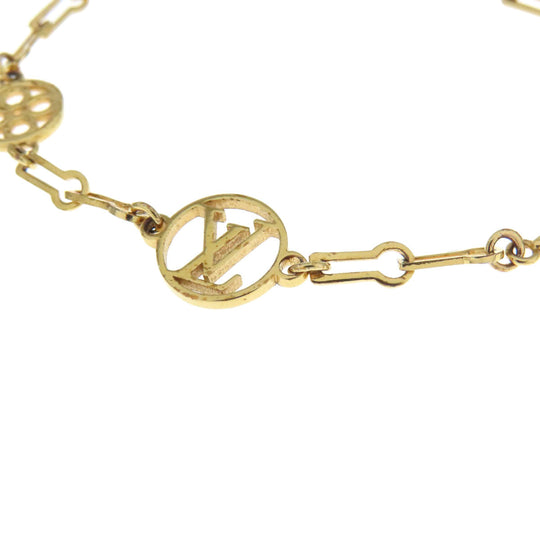 LOUIS VUITTON bracelet metallic gold Brassler Forever Young Women Used Authentic