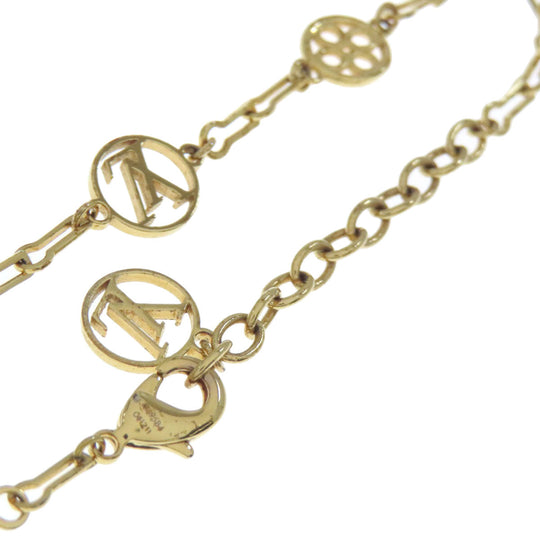 LOUIS VUITTON bracelet metallic gold Brassler Forever Young Women Used Authentic
