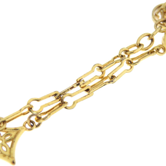 LOUIS VUITTON bracelet metallic gold Brassler Forever Young Women Used Authentic