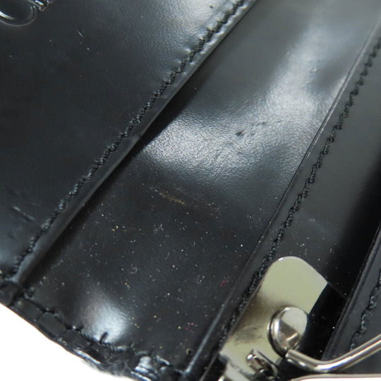 Christian Dior Key case Key holder  leather black logo Women Used Authentic