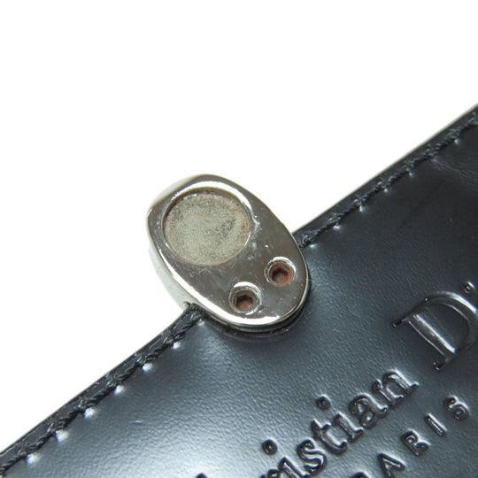 Christian Dior Key case Key holder  leather black logo Women Used Authentic