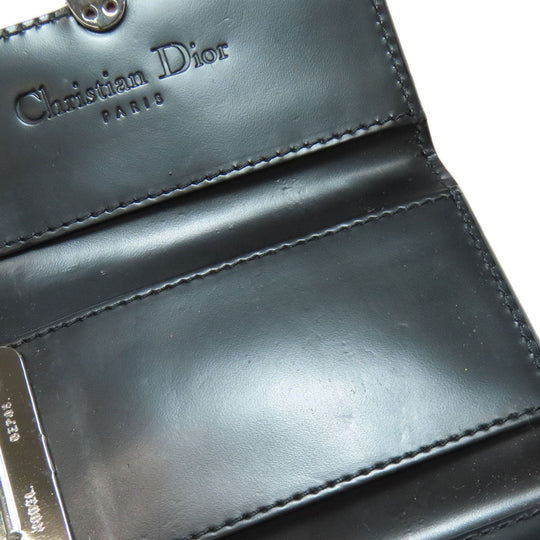 Christian Dior Key case Key holder  leather black logo Women Used Authentic