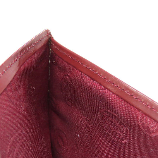CARTIER Bifold Wallet leather Red Must Line