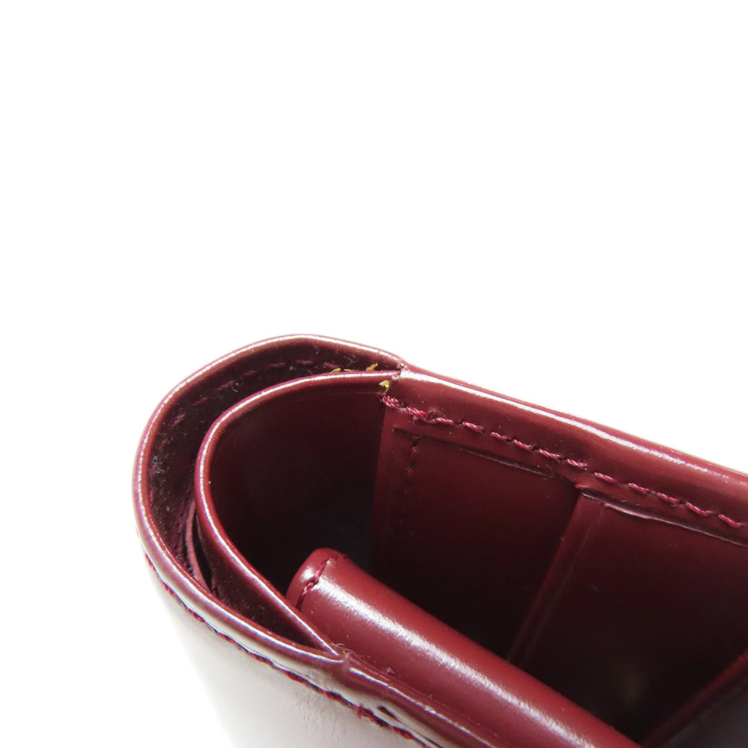 CARTIER Bifold Wallet leather Red Must Line