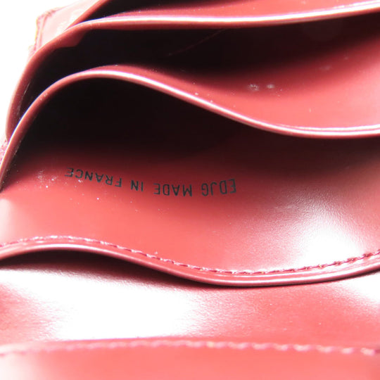 CARTIER Bifold Wallet leather Red Must Line