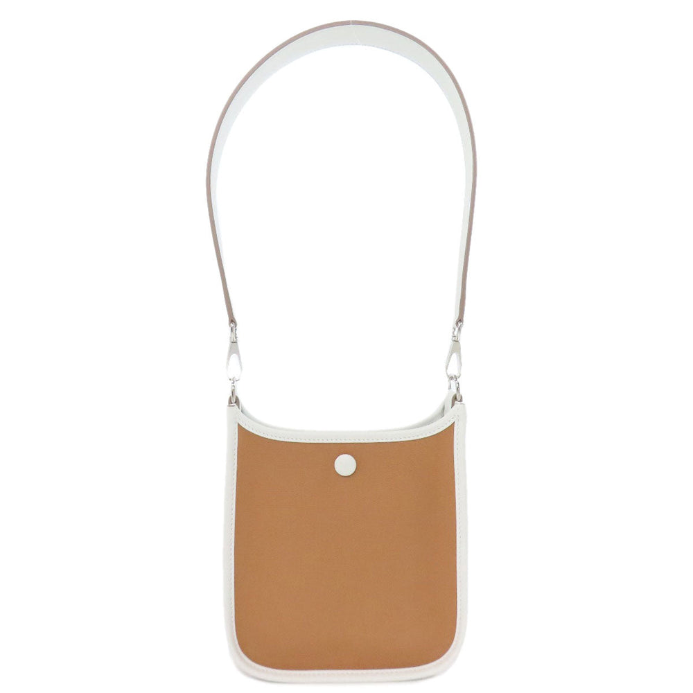 HERMES Handbag Towar Officche Brown Neo Evelyn 16 TPM SilverMetal