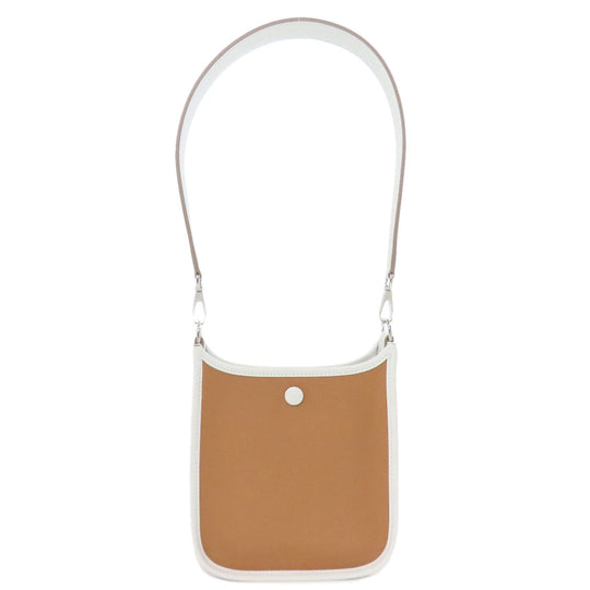HERMES Handbag Towar Officche Brown Neo Evelyn 16 TPM SilverMetal