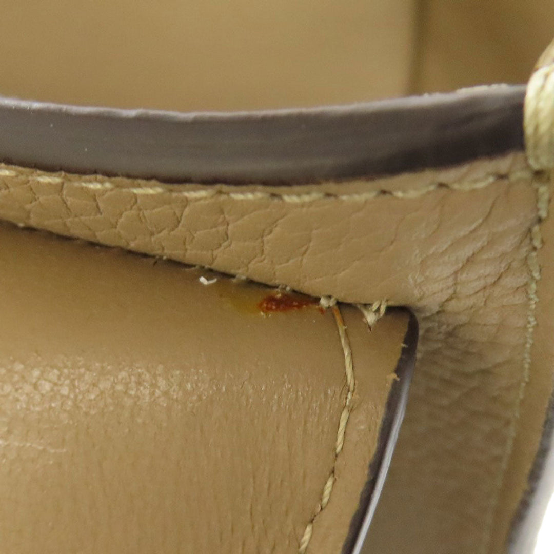 CELINE Handbag leather beige Trapeze 2WAY