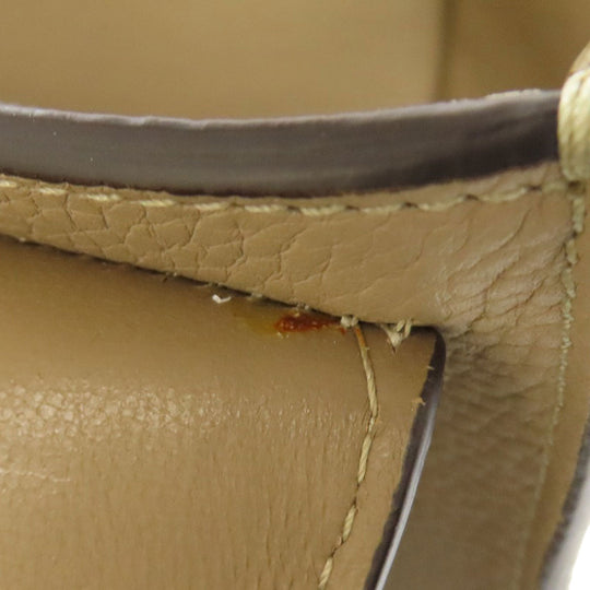 CELINE Handbag leather beige Trapeze 2WAY