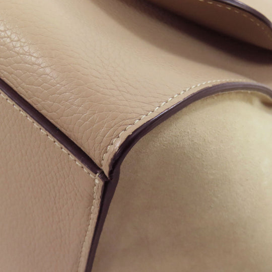 CELINE Handbag leather beige Trapeze 2WAY