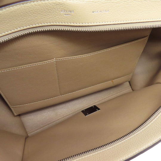 CELINE Handbag leather beige Trapeze 2WAY
