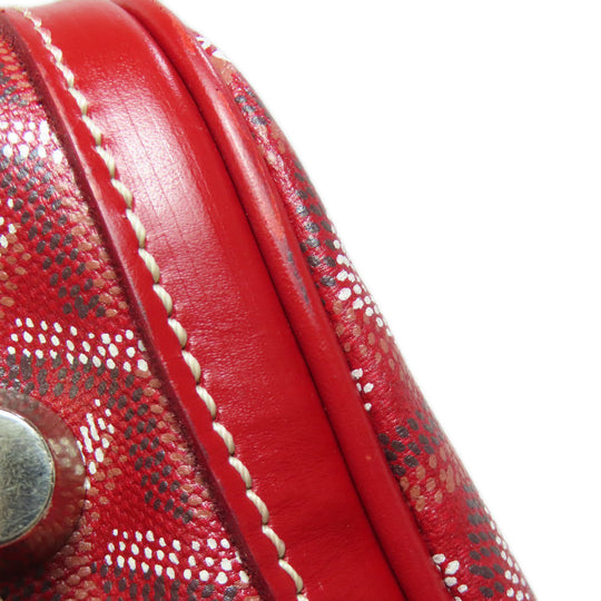 GOYARD Boston Duffel bag Coated canvas Red Croix Jules 40 Women Used Authentic