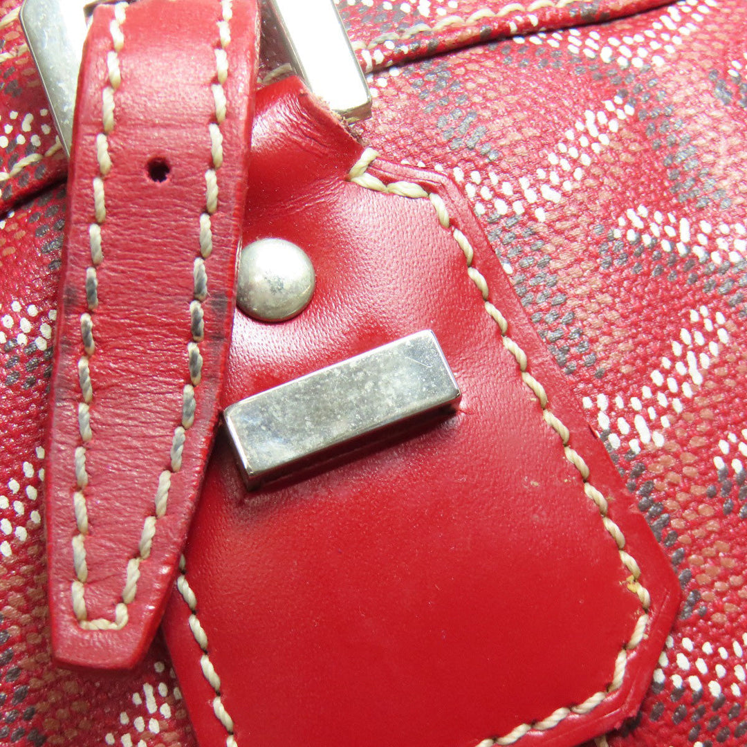 GOYARD Boston Duffel bag Coated canvas Red Croix Jules 40 Women Used Authentic