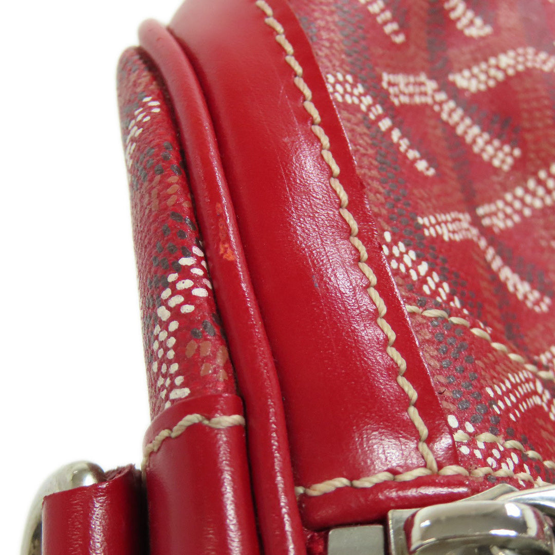 GOYARD Boston Duffel bag Coated canvas Red Croix Jules 40 Women Used Authentic