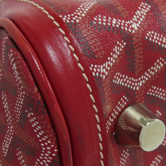 GOYARD Boston Duffel bag Coated canvas Red Croix Jules 40 Women Used Authentic