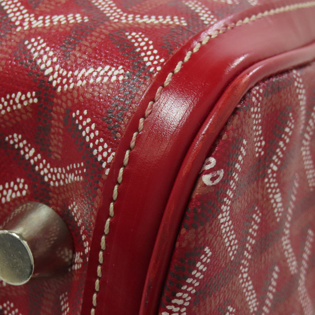 GOYARD Boston Duffel bag Coated canvas Red Croix Jules 40 Women Used Authentic