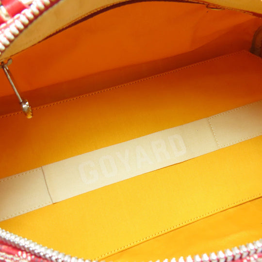 GOYARD Boston Duffel bag Coated canvas Red Croix Jules 40 Women Used Authentic