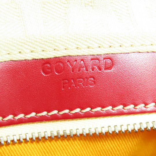 GOYARD Boston Duffel bag Coated canvas Red Croix Jules 40 Women Used Authentic