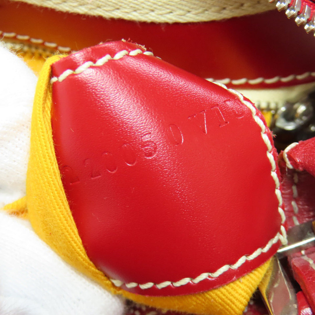 GOYARD Boston Duffel bag Coated canvas Red Croix Jules 40 Women Used Authentic